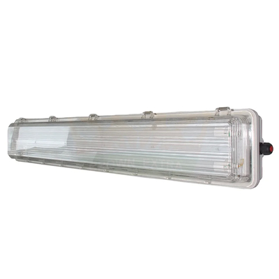 100lm/w Απόδοση 2*36w Διπλό σωλήνα Ασφαλής από έκρηξη LED Γραμμικό Φως για Βιομηχανικές Περιοχές