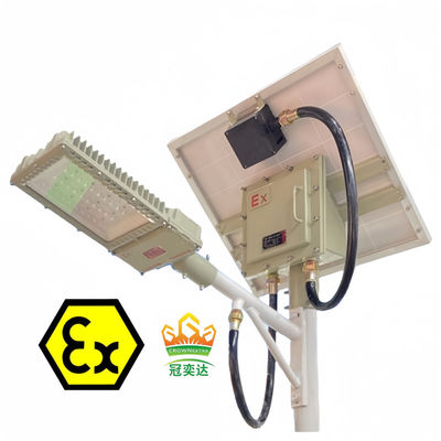 IP66 Ηλιακό φως δρόμου ανθεκτικό σε έκρηξη 100W Ανερόφθαλμος εξωτερικός φωτισμός LED για επικίνδυνες περιοχές