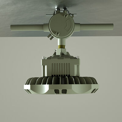 Φωτιστικό υψηλής οροφής αντιεκρηκτικού τύπου με διάρκεια ζωής άνω των 50000 ωρών και THD κάτω του 20%, ιδανικό για φωτισμό επικίνδυνων ζωνών