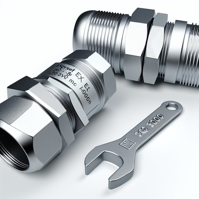 ISO Metric Thread Standard Brass Explosion Proof Cable Gland για βέλτιστες επιδόσεις