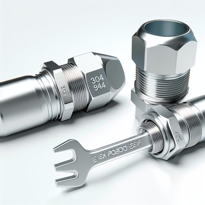 10-14mm Ex Proof Cable Gland με μονοσύρματη θωράκιση και ομαλή επιφάνεια CE ROHS ISO9001 πιστοποιημένο