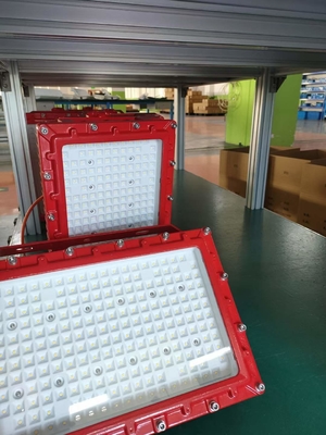 140lm/W Κόκκινα φώτα LED που αποτρέπουν εκρήξεις με είσοδο AC/DC και βαθμολογία IP66