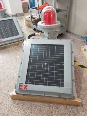 Ανθεκτικό στην έκρηξη ηλιακό φως LED σήμανσης εμποδίων για επικίνδυνες περιοχές IP65
