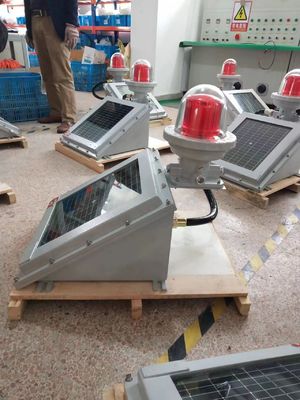 Ανθεκτικό στην έκρηξη ηλιακό φως LED σήμανσης εμποδίων για επικίνδυνες περιοχές IP65