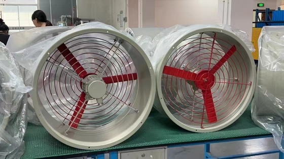 Βιομηχανική 1450r/m Αδιάβροχη εξάτμιση 300mm διάμετρος ανεμιστήρας Ασφαλής και υψηλής απόδοσης εξαερισμός για επικίνδυνες περιοχές