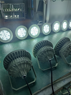Υψηλό φως 180lm/w ATEX Ανθεκτικό στη διάβρωση IP66 LED εξωτερικό φως οροφής 50W-250W