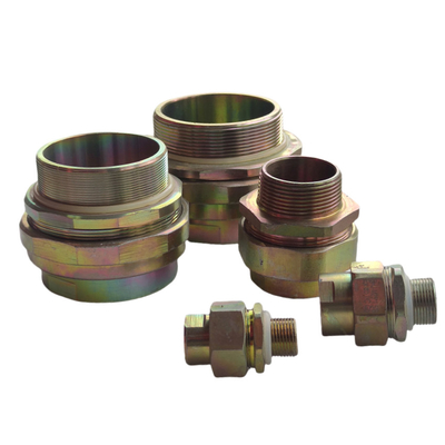 Ασημένιο ορείχαλκο 6-12 mm Ex Proof Clamping Gland Smooth Surface