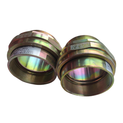 ATEX Μονοσύρματη θωράκιση Ασημένιο Ex Proof Cable Gland με βαθμολογία IP68