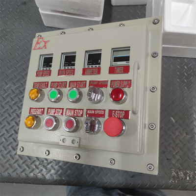 ATEX CNEX με βαθμολογία Ex d Flameproof Panel Box Enclosure IP66 WF2 για επικίνδυνες περιοχές με προσαρμοσμένη είσοδο καλωδίων 295Vac
