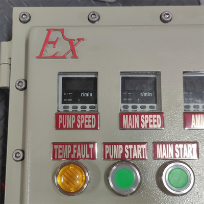 ATEX CNEX με βαθμολογία Ex d Flameproof Panel Box Enclosure IP66 WF2 για επικίνδυνες περιοχές με προσαρμοσμένη είσοδο καλωδίων 295Vac