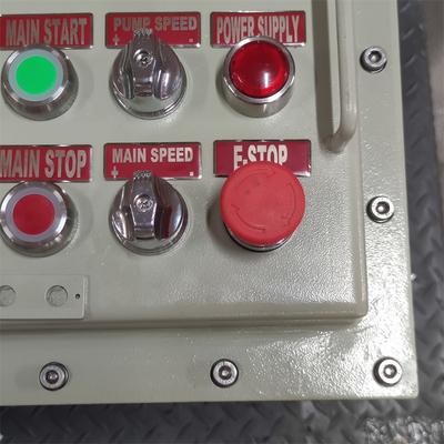 ATEX CNEX με βαθμολογία Ex d Flameproof Panel Box Enclosure IP66 WF2 για επικίνδυνες περιοχές με προσαρμοσμένη είσοδο καλωδίων 295Vac