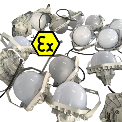 Πλατφόρμα έκρηξης Φωτιστικά LED με προστασία ATEX IP66 OEM Server 100lm/w