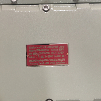 ATEX 220V 380V Ασφαλής εκρήξεως LED φωτός Αλουμίνιο Marine Grade IP66 WF2 Για τη βιομηχανία πετρελαίου και φυσικού αερίου