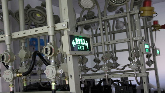 Φαρμακείο απευθείας πώληση Ατέξ Led Explosion Proof Emergency Χημική Βιομηχανία Ip66 Αδιάβροχα φώτα εξόδου σταθμών βενζίνης