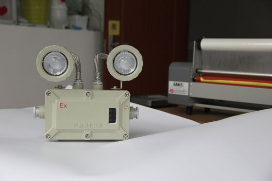 Φωτιστικό Ασφαλείας LED Διπλής Κεφαλής 2*3W ATEX, Αντιεκρηκτικό Φωτιστικό Ασφαλείας Δίδυμων Σημείων για Χημικό Εργοστάσιο