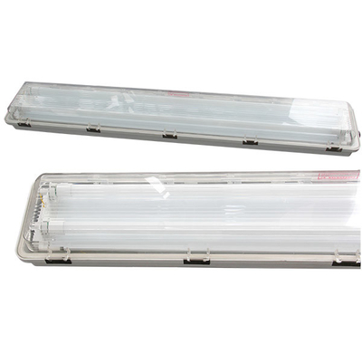2x48 "Αποστασιοδοτικό φως LED σωλήνα   115lm/W ABS στερέωμα για επικίνδυνες βιομηχανικές περιοχές